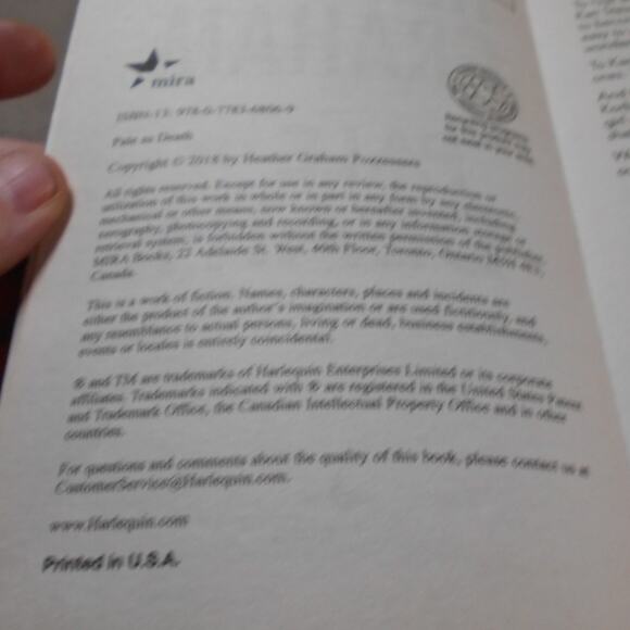 Pale as Death by Heather Graham Paperback 2018 Krewe of Hunters #25 - Picture 5 of 8